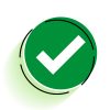 round check mark and cross symbols buttons